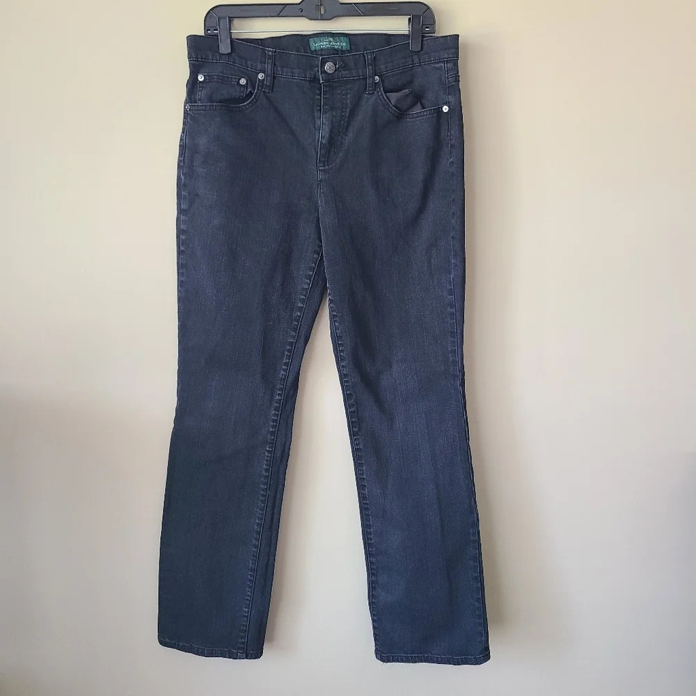 Vintage LRL Lauren Ralph Lauren Women's Jeans Sz. 12 Black